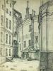 Добужинский М.В. Петроград. Двор Дома искусств. 1920. ГРМ